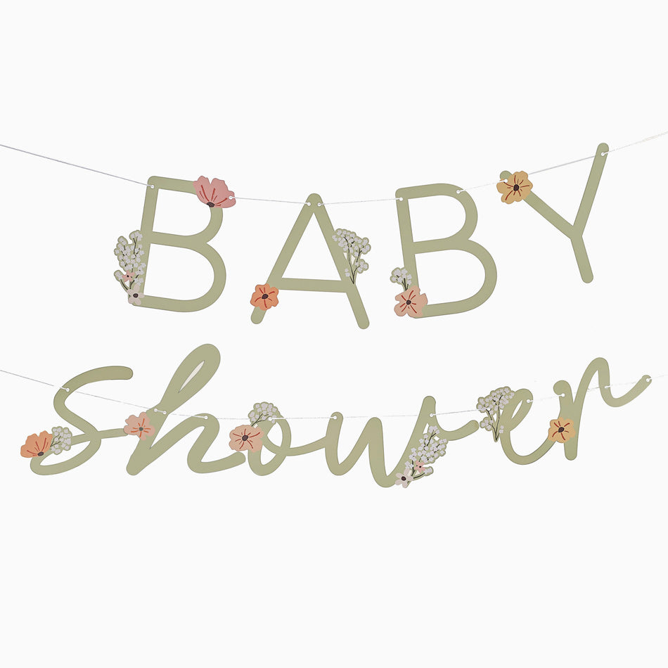 Guirnalda Floral "Baby Shower"