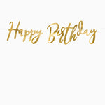 Guirnalda Cartón 'Happy Birthday' Oro