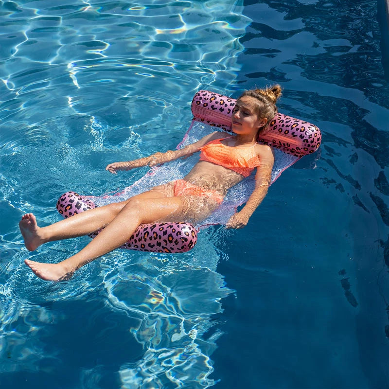 Inspiracion con Hamaca Flotante Animal Print Rosa
