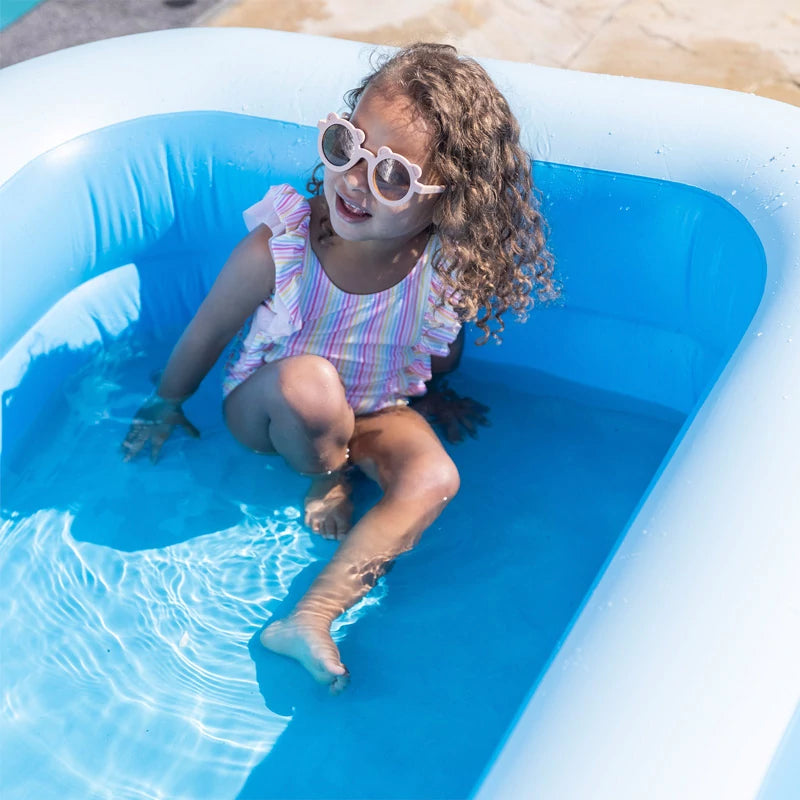 Inspiracion con Piscina Rectangular 211 x 132 x 46 cm Azul