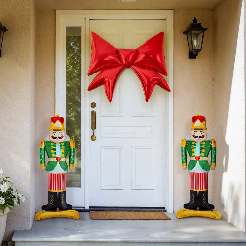 Weihnachts-Nussknacker-Türdekorationsset, 3-teilig