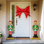 Weihnachts-Nussknacker-Türdekorationsset, 3-teilig