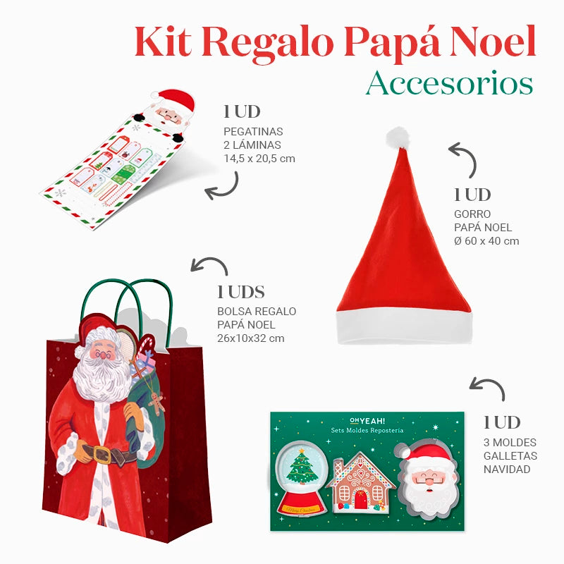 Kit Regalo Bolsa Navidad Papá Noel