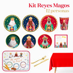 Kit Mesa Premium Noche de Reyes Magos 12 Personas 94 piezas