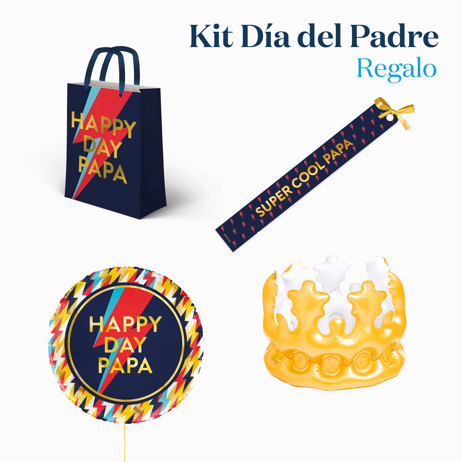 Kit Regalo Bolsa Día del Padre "Happy Day Papa"