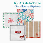 Set Servilletas Comidas y Cenas en Casa Azul