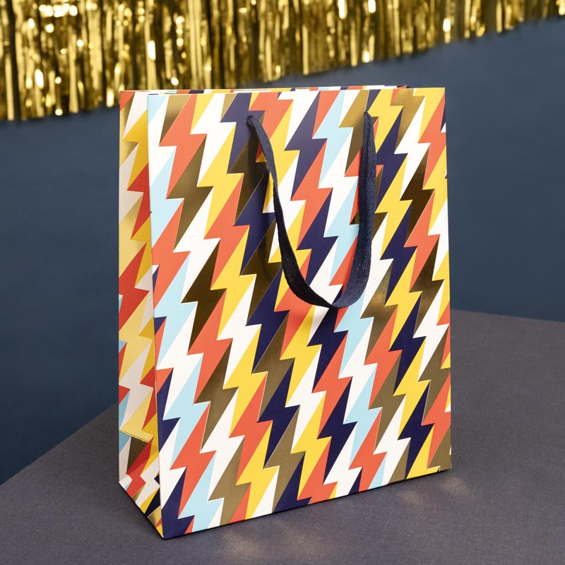 Bolsa Regalo Día del Padre Cartón 26 x 10 x 32 cm Rayos