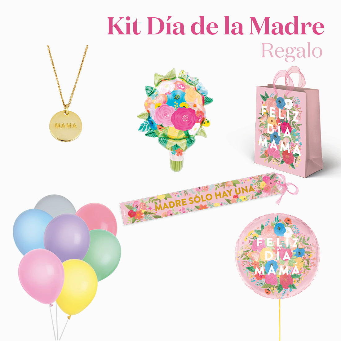 Kit Regalo Bolsa Día de la Madre Collar MAMA