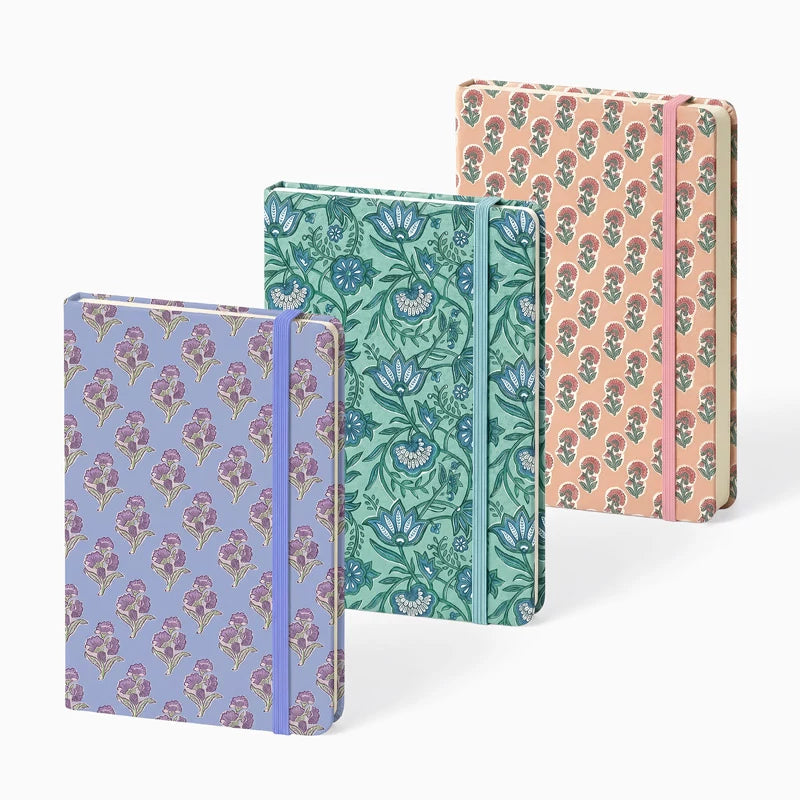 Quaderni con gomma 10,5 x 1,5 x 14,5 cm Floreale