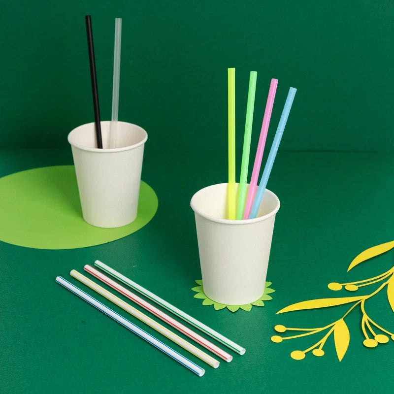 Cannuccia Riutilizzabile in Plastica PP 20 cm Strisce Multicolori (20 unità)