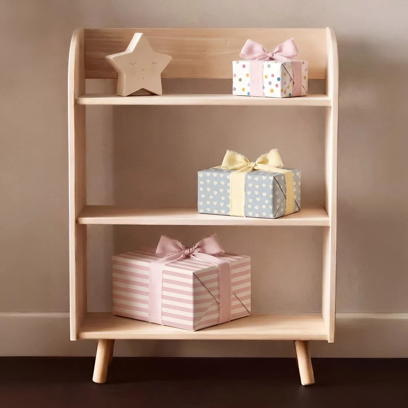 Inspiracion con Papel de Regalo 70 cm x 2 m Rayas Rosa Pastel y Blanco