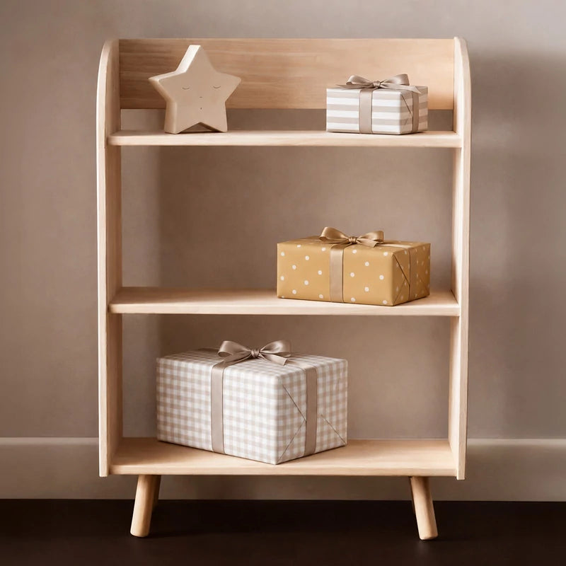 Inspiracion con Papel de Regalo 70 cm x 2 m Rayas Beige y Blanco