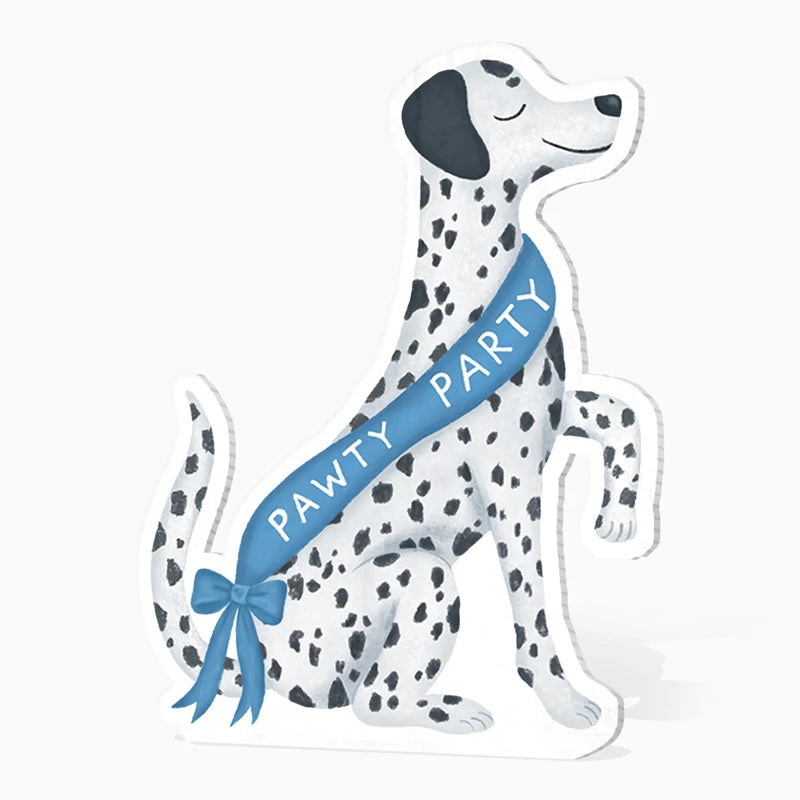 Silhueta decorativa de cachorro dálmata em papelão