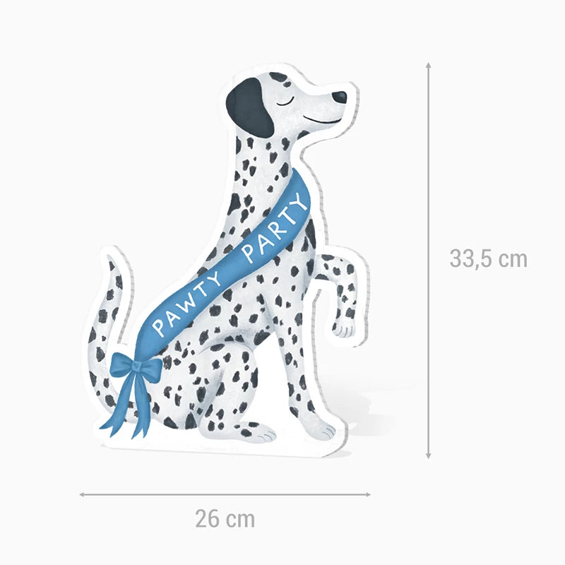 Inspiracion con Silhueta decorativa de cachorro dálmata em papelão