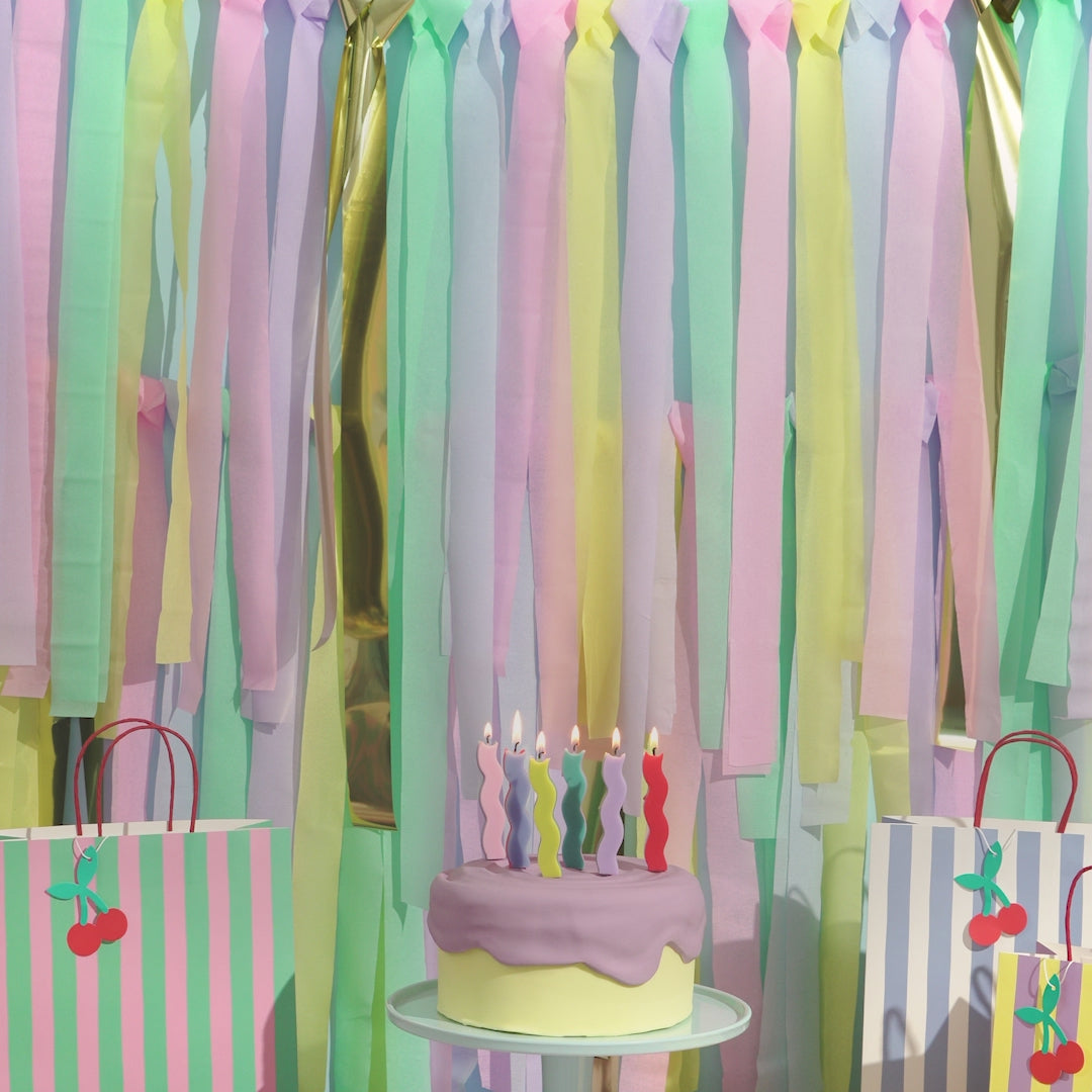 Inspiracion con Cintas Decorativas Papel Crepé Colores Pastel