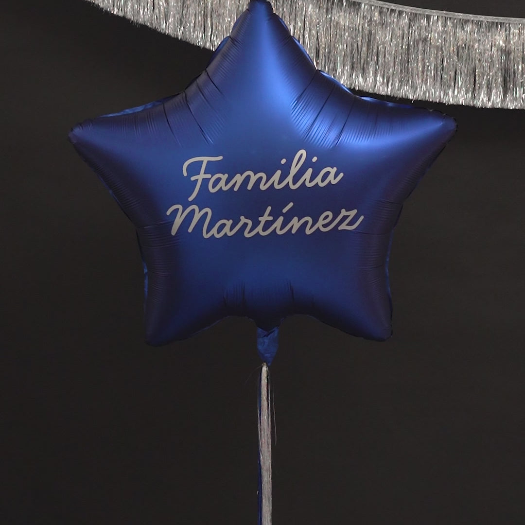 Inspiracion con Globo Foil 91 cm XL Estrella Mate Azul Marino