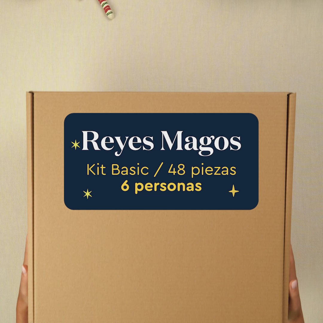 Inspiracion con Kit Mesa Basic Noche de Reyes Magos 6 Personas 48 piezas