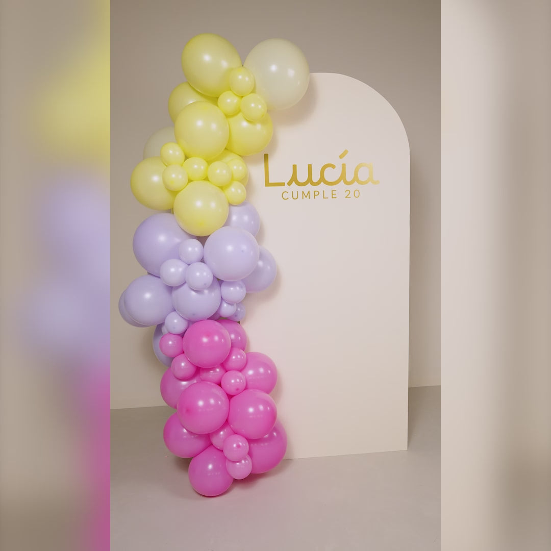 Inspiracion con Kit Arco Globos Cumple Velas