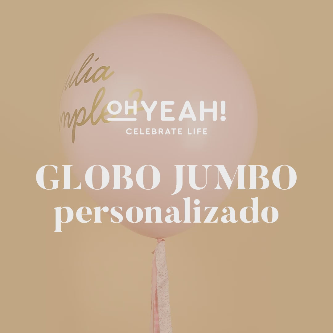 Inspiracion con Globo Jumbo 60 cm Rojo Telas Vichy Personalizado Vinilo Blanco