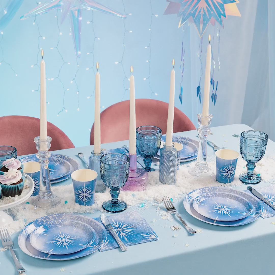 Inspiracion con Kit Mesa Basic 6 Personas Princesa Hielo 42 piezas