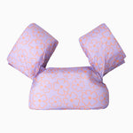 Lavender Children's Vest with Cuffs with Orange Flowers
