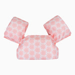 Pastel Pink Children's Vest with Cuffs with Flowers