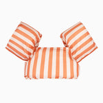 Orange and White Striped Children's Vest with Cuffs