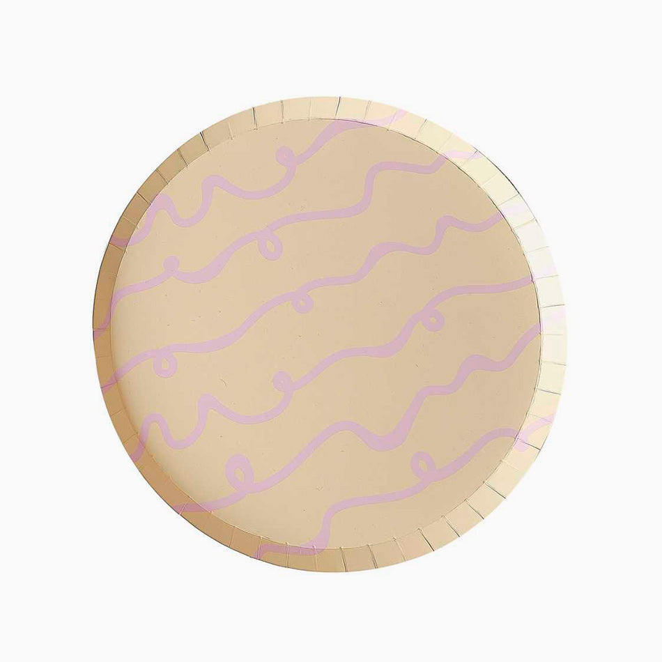 Couleurs de plaque en carton plate rondes pastel