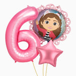 Set Globos Foil Número con Gabby