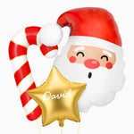 Set Papa Noel Balloons Personalized