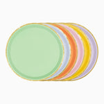 Piastra semplice rotonda da 21 cm pastello multicolore