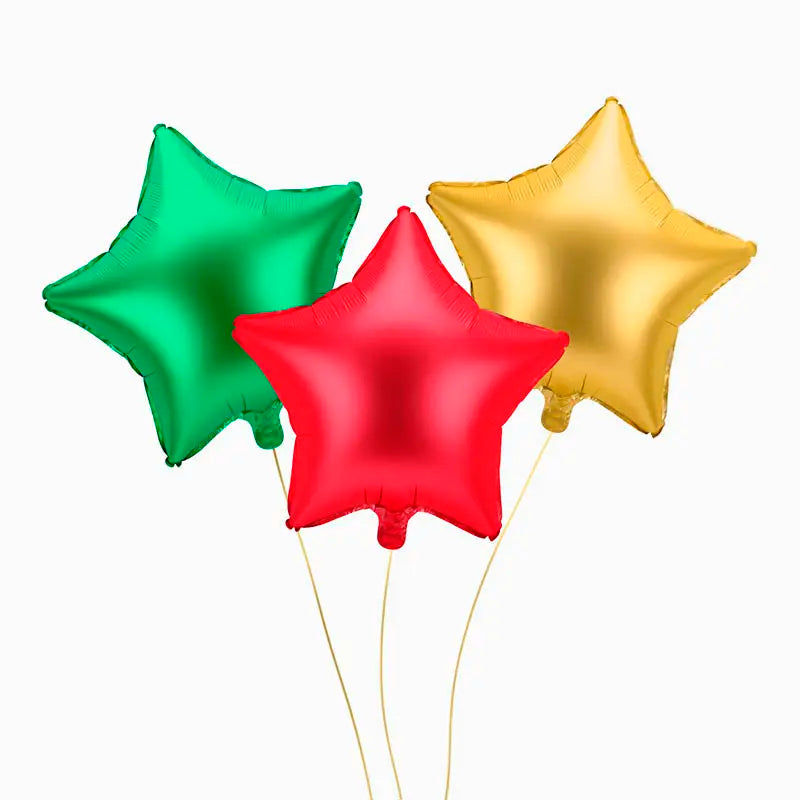 Globo Foil 48 cm Estrella Mate Rojo