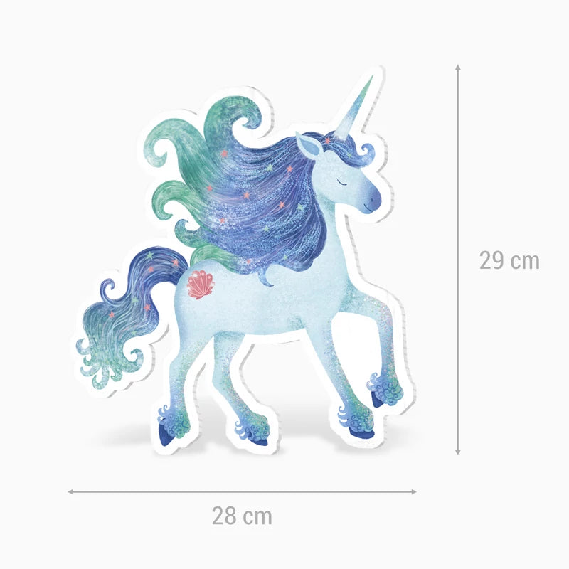 Inspiracion con Silhueta decorativa de brisa de unicórnio de papelão