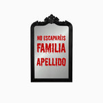 Vinilo Personalizado No Escaparéis Espejo Halloween Rojo