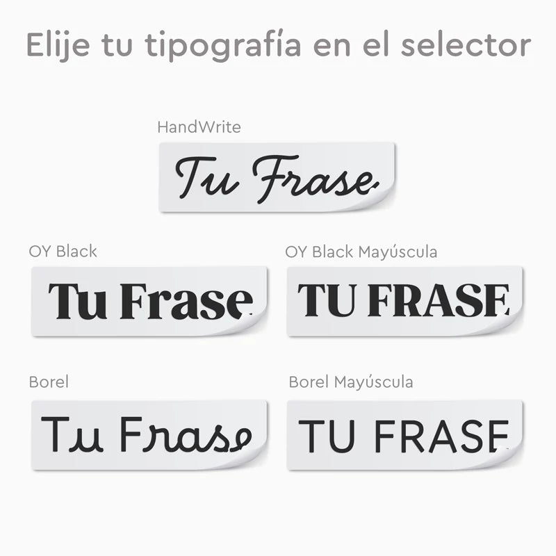 Inspiracion con Vinilo Tela Personalizado - Escribe Tu Frase (28 x 1.1 cm)