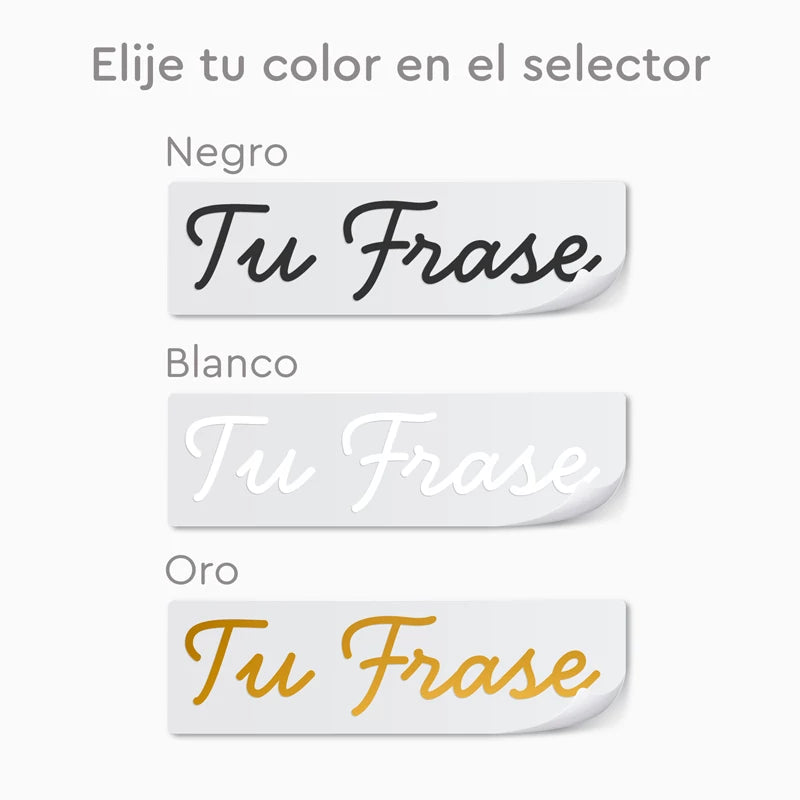 Inspiracion con Vinilo Tela Personalizado - Escribe Tu Frase (28 x 1.1 cm)
