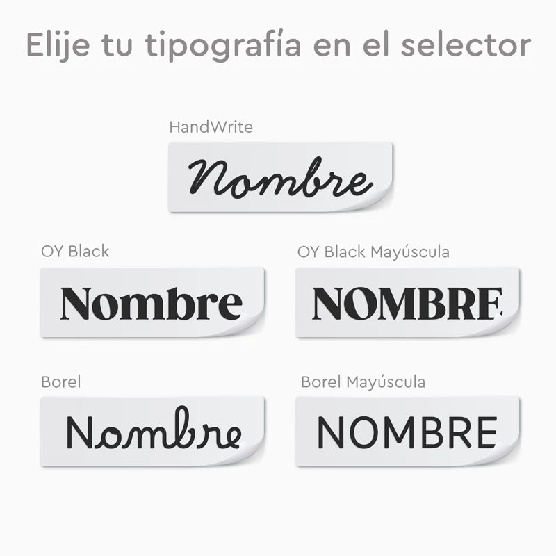 Vinilo Tela Personalizado - Escribe Tu Nombre (11 x 1.1 cm)