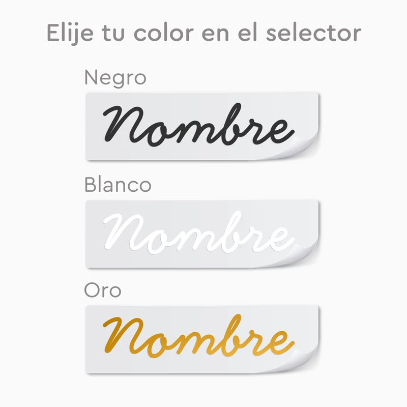 Vinilo Tela Personalizado - Escribe Tu Nombre (11 x 1.1 cm)