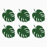 Dekorative tropische Blätter / Pack 6 Einheiten