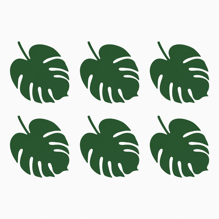 Dekorative tropische Blätter / Pack 6 Einheiten