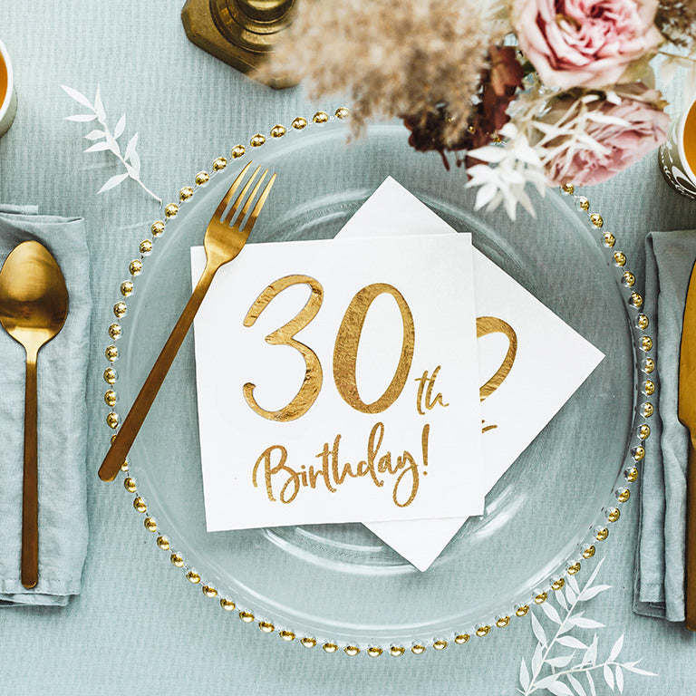 Papel napkin "30th Birthday" / pack 20 units