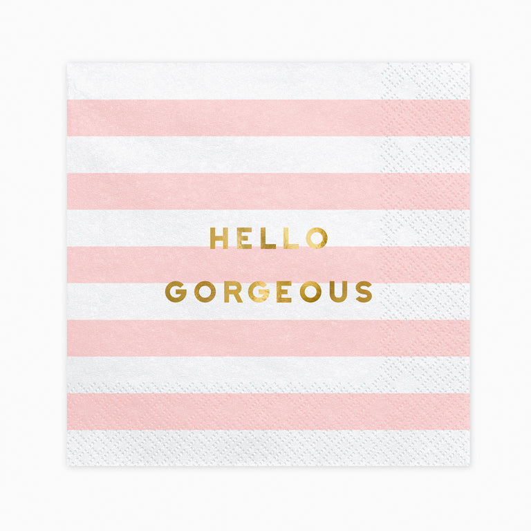Ray Paper Napkins "Hello Gorgeous" pastel