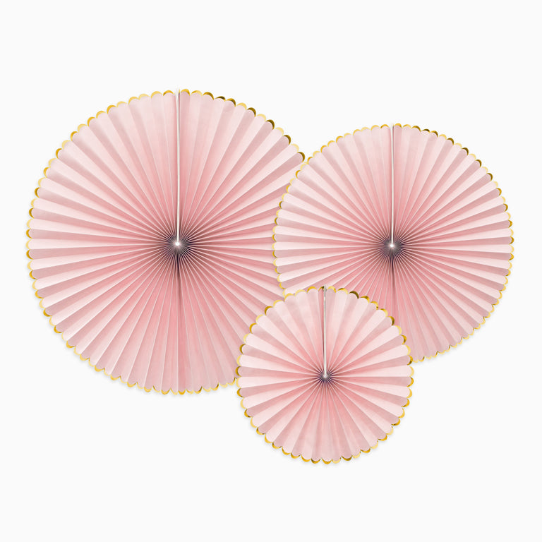Pastel pink fan set