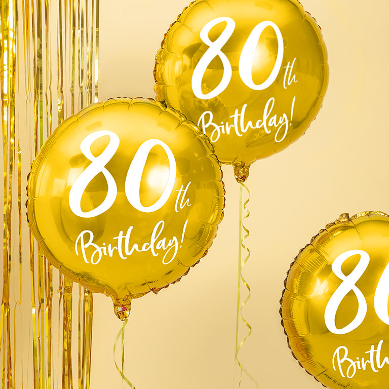 Palloncino foil "80° Compleanno"