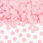 Confete redondo rosa pastel