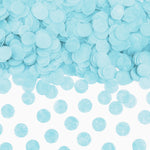 Confettis rond bleu pastel