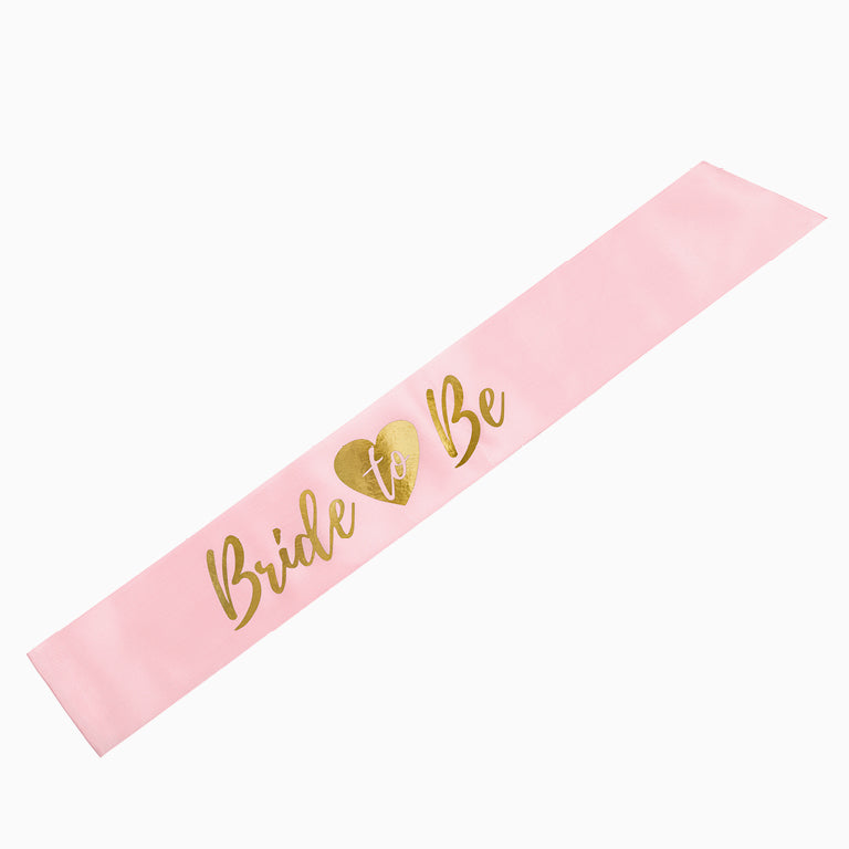 Band de tissu 'Bride to Be' Bachelorette Party Pink