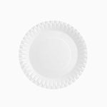 Dessert a cartone piatto rotondo Ø 18 cm bianco
