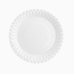 Round flat cardboard plate Ø 20 cm white