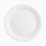 Round flat cardboard plate Ø 28 cm white
